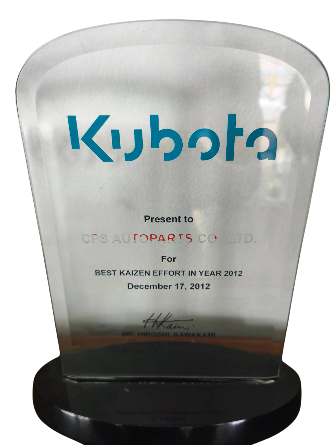 Kubota Best Kaizen Effort 2012